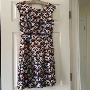 Closet Multicolor Geometric Dress